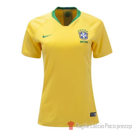 Maglia Brasile Home Donna 2018 - Clicca l'immagine per chiudere